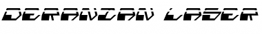 Download Deranian Laser Italic Italic Font Title Preview