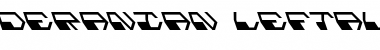 Download Deranian Leftalic Regular Font Title Preview