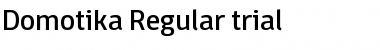 Download Domotika Trial Regular Font Title Preview