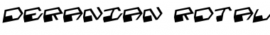 Download Deranian Rotalic Rotalic Font Title Preview
