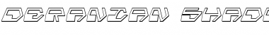 Download Deranian Shadow Italic Italic Font Title Preview
