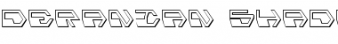 Download Deranian Shadow Regular Font Title Preview