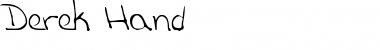 Download Derek Hand Font Title Preview