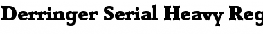 Download Derringer-Serial-Heavy Regular Font Title Preview
