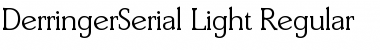 Download DerringerSerial-Light Regular Font Title Preview
