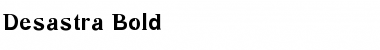 Download Desastra-Bold Regular Font Title Preview