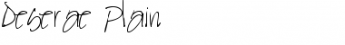 Download Deserae Plain Regular Font Title Preview