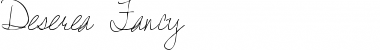 Download Deserea Fancy Hand Font Title Preview