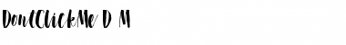 Download Dont Click Me DEMO Regular Font Title Preview