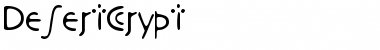 Download DesertCrypt Regular Font Title Preview