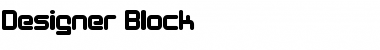 Download Designer Block Regular Font Title Preview