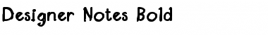 Download Designer Notes Bold Font Title Preview