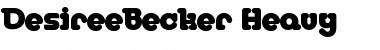 Download DesireeBecker-Heavy Regular Font Title Preview