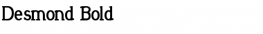 Download Desmond Bold Font Title Preview