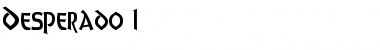Download Desperado 1 Regular Font Title Preview