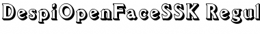 Download DespiOpenFaceSSK Regular Font Title Preview