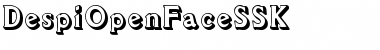 Download DespiOpenFaceSSK Regular Font Title Preview