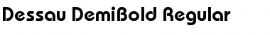 Download Dessau-DemiBold Regular Font Title Preview