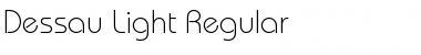 Download Dessau-Light Regular Font Title Preview