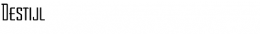 Download Destijl Italic Font Title Preview