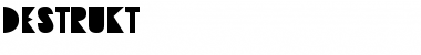 Download Destrukt Roman Font Title Preview