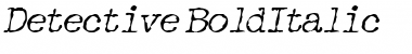 Download Detective BoldItalic Font Title Preview
