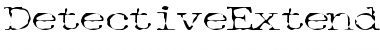 Download DetectiveExtended Regular Font Title Preview