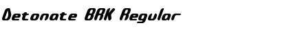 Download Detonate BRK Regular Font Title Preview