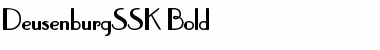 Download DeusenburgSSK Bold Font Title Preview