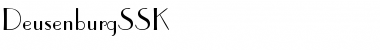 Download DeusenburgSSK Regular Font Title Preview