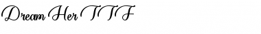 Download Dream Her Regular Font Title Preview