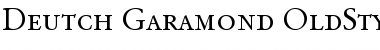 Download Deutch Garamond OldStyle SSi Small Caps Font Title Preview