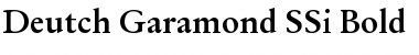 Download Deutch Garamond SSi Bold Font Title Preview