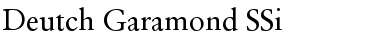 Download Deutch Garamond SSi Regular Font Title Preview