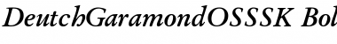 Download DeutchGaramondOSSSK BoldItalic Font Title Preview