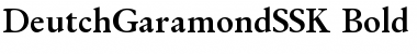 Download DeutchGaramondSSK Bold Font Title Preview