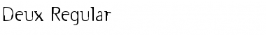 Download Deux Regular Font Title Preview