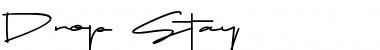 Download Drop Stay Regular Font Title Preview