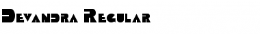 Download Devandra Regular Font Title Preview