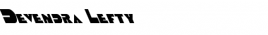 Download Devendra Lefty Regular Font Title Preview
