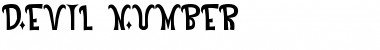 Download Devil Number Regular Font Title Preview