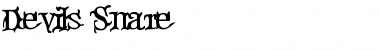 Download Devil's Snare Regular Font Title Preview