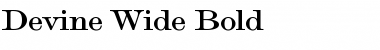 Download Devine Wide Bold Font Title Preview
