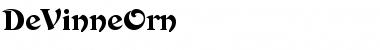 Download DeVinneOrn Regular Font Title Preview
