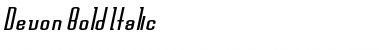 Download Devon Bold Italic Font Title Preview