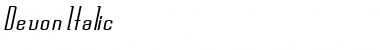 Download Devon Italic Font Title Preview