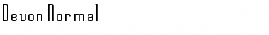 Download Devon Normal Font Title Preview