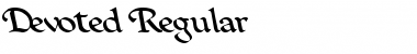 Download Devoted Regular Font Title Preview