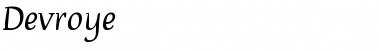 Download Devroye Regular Font Title Preview