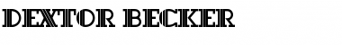 Download Dextor Becker Regular Font Title Preview